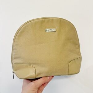 Guerlain Beige Cosmetic Bag / Makeup Pouch
